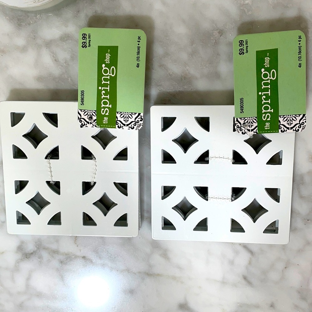 The Spring Shop- white coasters